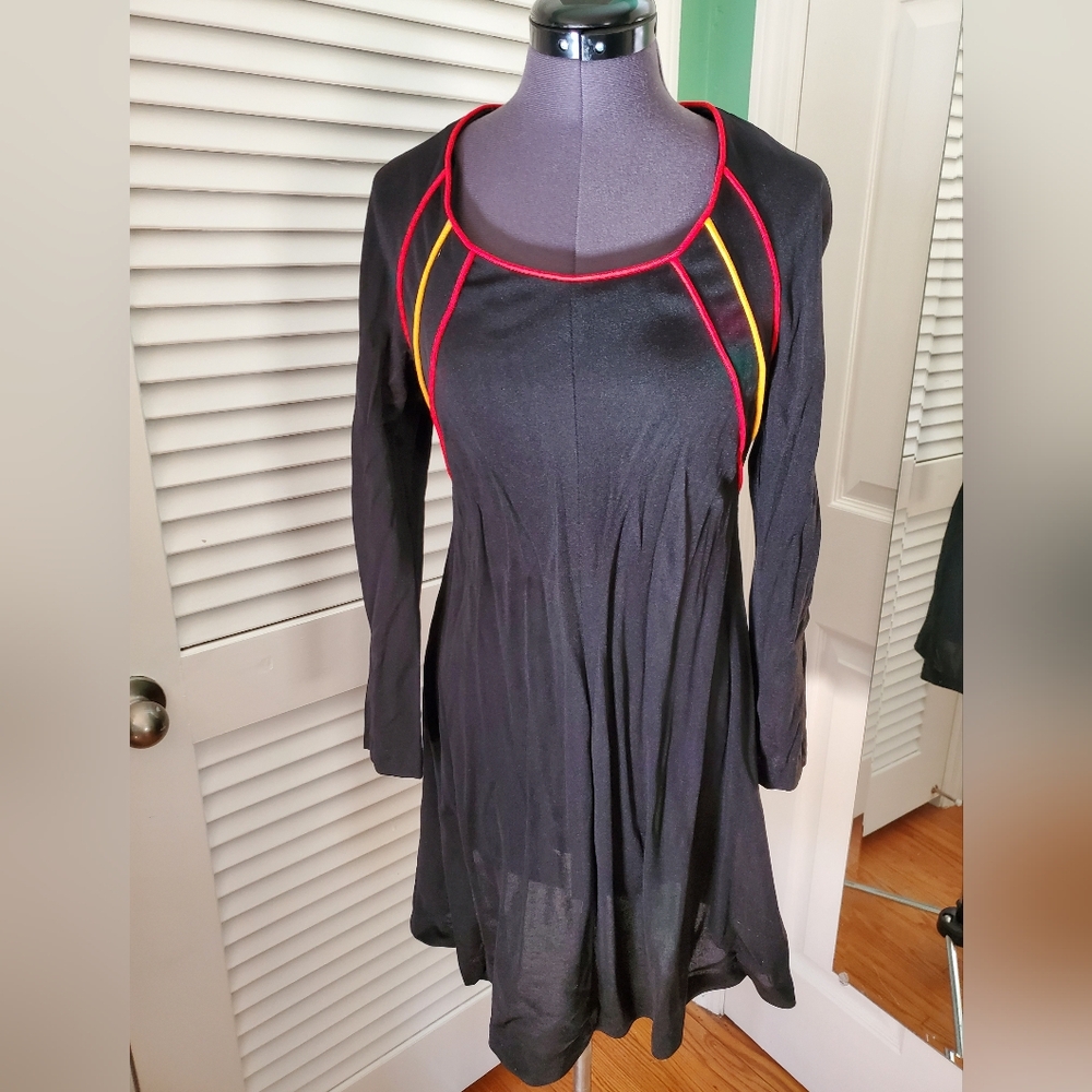 Vintage Black 70s Dress